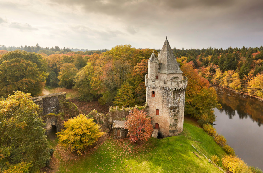 Largoet Castle, Elven, France, France